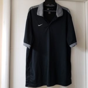 Nike Dri-Fit Men's Golf Shirt Black Size XL